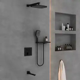 Душевая система  Vincea  VSFW-4311RMB VSFW-4311RMB встраиваемая, черный матовый