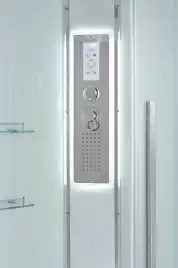 Душевая кабина AvaCan EM3080LED 80x80 см, средний поддон, с крышей