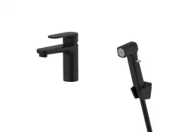 Смеситель для раковины Aquatek Ника AQ1812MB, Черный матовый