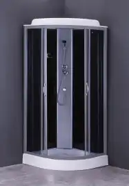 Душевая кабина Loranto 90х90 низкий поддон, прозрачное стекло, профиль Хром, CS-6691 G, 90*90*215