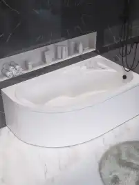 Акриловая ванна 1Marka DIANA 150x90 Асимметричная Белая Правая 01ди1590п