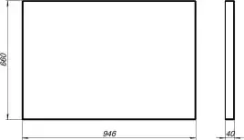 Боковой экран Aquanet Vega 100, Белая