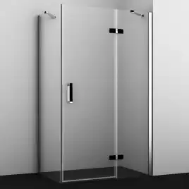 Душевой уголок WasserKRAFT Aller 10H 120х80 10H06RBLACK MATT профиль Черный / Хром стекло Прозрачное