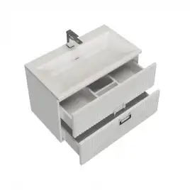 Тумба под раковину Grossman Луксор 70 подвесная, белая матовая (107057)