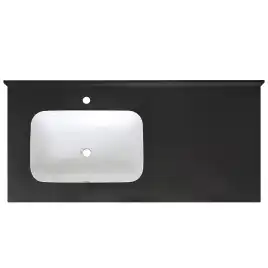 Раковина мебельная AVS Шарм 120x56 L белая/черная
