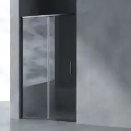 Душевая дверь в нишу AVS Вектор 110 см профиль оружейная сталь, стекло прозрачное, 803-0002-195-11-WS-T
