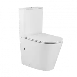 Унитаз-компакт CeramaLux TR2179 Tornado, безободковый смыв торнадо, Белый