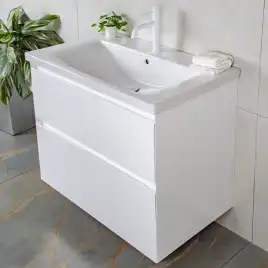 Тумба с раковиной AVS Гармония 80 белая, N821-07-800WG-01-810WG