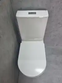 Унитаз-компакт CeramaLux TR2178-1 TORNADO, безободковый смыв торнадо, Белый