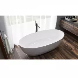 Ванна из искусственного камня WHITECROSS 170x87 Diamond, Белая глянецевая 0201.170087.100