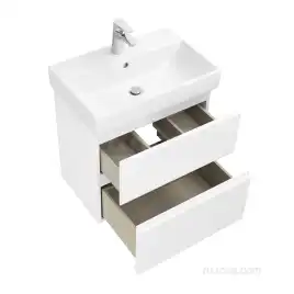 Тумбы под раковину Roca Oleta 60 A857639806 подвесная, цвет, Белый глянец