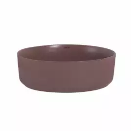 Раковина накладная ABBER BEQUEM 36х36х12 AC2108MC, круглая, коричневая матовая