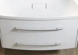 Тумба с раковиной подвесная Aqwella 5 Stars Neringa 80 см, NER0108, цвет Белый