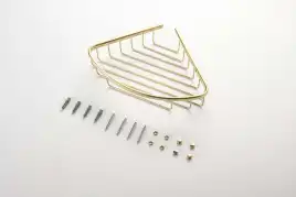 Полка для душа угловая Aquatek AQ4906BG, Золото матовое