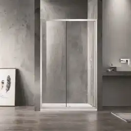 Душевая дверь Azario MILTON 120 см, AZ-ND6121 1200, профиль Серебро, стекло Прозрачное