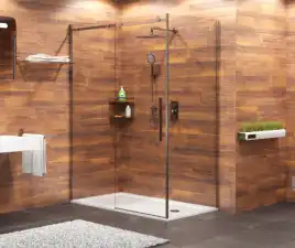 Душевой уголок WasserKRAFT Alme 15R 120х90 15R07 профиль Хром стекло Прозрачное