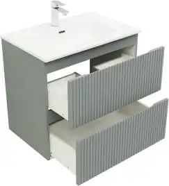 Тумба под раковину Aquanet Джейн (Flat) 70 мисти грин, подвесная, 335433
