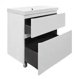 Тумба с раковиной Azario Viola 80 CS00097140, напольная, Белая матовая