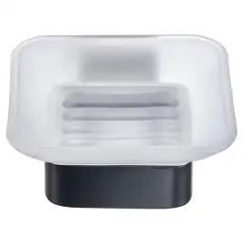 Мыльница подвесная AVS Swart с чашей, черный матовый