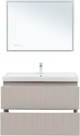 Тумба под раковину Aquanet Джейн (Flat) 90 бежевый, 343978