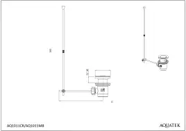 Смеситель для раковины Aquatek Вега AQ1011CR, однорычажный, цвет Хром