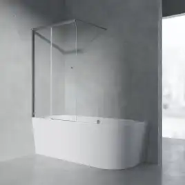 Шторка на ванну AVS Перла 100 L профиль хром, стекло прозрачное, 803-0018-150-5249L-CR-T