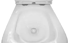 Подвесной унитаз Azario Teramo AZ-0052-UQ3 безободковый, смыв Торнадо, в комплекте с сидением микролифт, Белый глянцевый