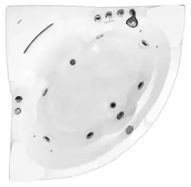 Акриловая ванна Gemy G9082 B 152х152 с гидромассажем, угловая