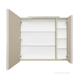 Зеркальный шкаф Roca Oleta 80 A857647515 с подсветкой, Капучино матовый