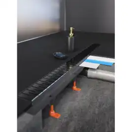 Душевой лоток Azario Medium 45 см AZ-CH 450 MC с перфорированной решеткой, Черный матовый