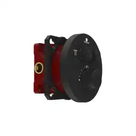 Смеситель для душа Vincea VSCV-322T-MMB встраиваемый  двухфункциональный, термостатический, черный