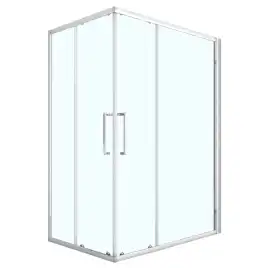 Душевой уголок Loranto 120х80 CS-AB01C-128, профиль хром, стекло Прозрачное