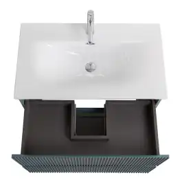 Тумба под раковину BelBagno UNO-900-2C-SO-AO подвесная, Голубой Матовый