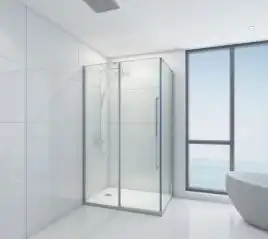 Душевой уголок Mirsant Next 120х90 профиль Хром стекло прозрачное