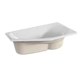 Акриловая ванна 1Marka DEEP 150х80 R асимметричная белая правая 01ди1580п