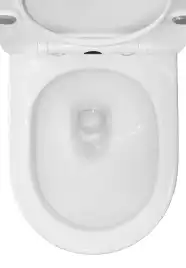 Унитаз-компакт Azario Ambra AZ-848 напольный, безободковый, в комплекте с бачком и сиденьем микролифт, Белый глянцевый