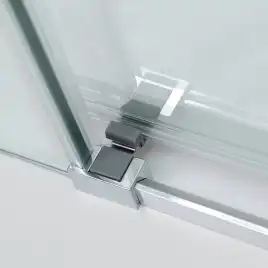 Душевая дверь с доводчиками CEZARES DUET SOFT-BF-1-110-C-Cr стекло Прозрачное, профиль Хром