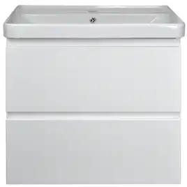 Тумба с раковиной Azario Мила 80 CS00080142, подвесная, Белая матовая