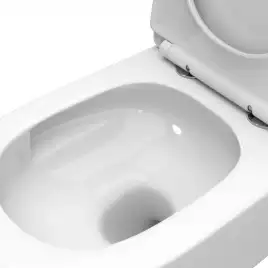Подвесной унитаз BelBagno TRE-TOR BB5180CH-TOR/SC, безободковый, смыв торнадо с сиденьем микролифт, Белый