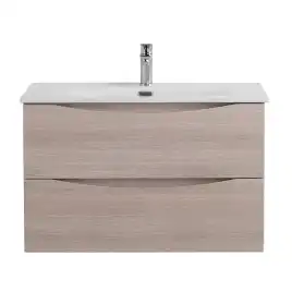 Тумба под раковину BelBagno MARINO-CER-N-900-2C-SO-RG-P подвесная Rovere Grigio