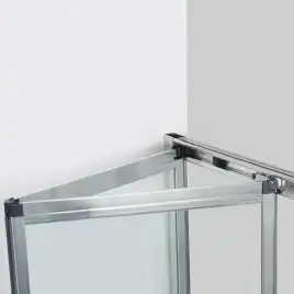 Душевой уголок WasserKRAFT Weser 78F 90х90 78F03 профиль Хром стекло Прозрачное