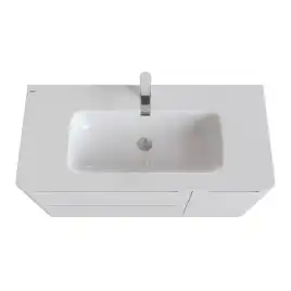 Тумба с раковиной IDDIS Edifice 100, напольная, Белая, EDI10WFi95K