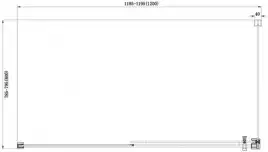 Душевой уголок Aquanet Delta NPE1131 120x80, прозрачное стекло