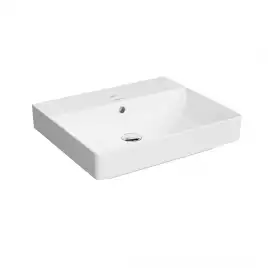 Раковина Kerama Marazzi PRO мебельная\подвесная 50, белая глянцевая, PROR.wb.50