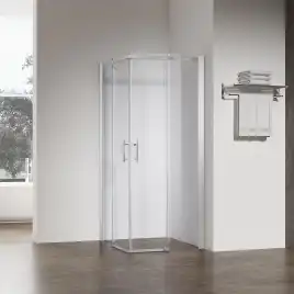 Душевой уголок Veconi Rovigo RV-50CH 110х80х195, профиль Хром, стекло прозрачное (RV50CH-11080-01-C8)