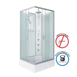 Душевая кабина Niagara Classic 100х80х210 NG-33084-14QBKTG средний поддон, с гидромассажем, 330844QBKTG