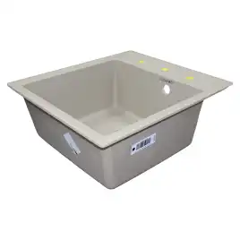 Кухонная мойка AZARIO Milas 480х420х197 кварцевая, прямоугольная, цвет Песочный: CS00097666