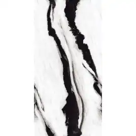 Керамогранит AVS Black Panda 60x120 полированный, белый