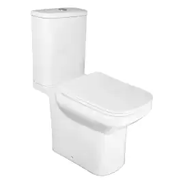 Унитаз напольный Azario Wandy AZ-56D безободковый, с бачком и сидением микролифт, Белый глянцевый