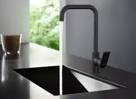 Смеситель для кухни Aquatek Лира AQ1480MB, Черный матовый